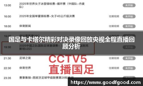 国足与卡塔尔精彩对决录像回放央视全程直播回顾分析